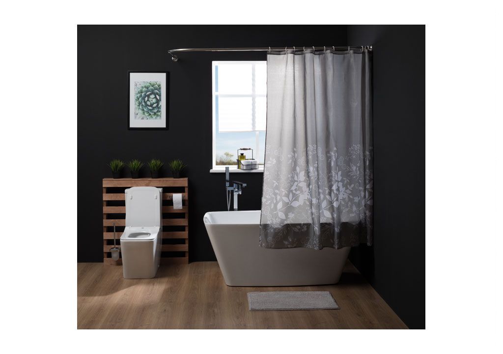 Шторка для ванны Aquanet SC7437A 180см, кусты  - Вид №1