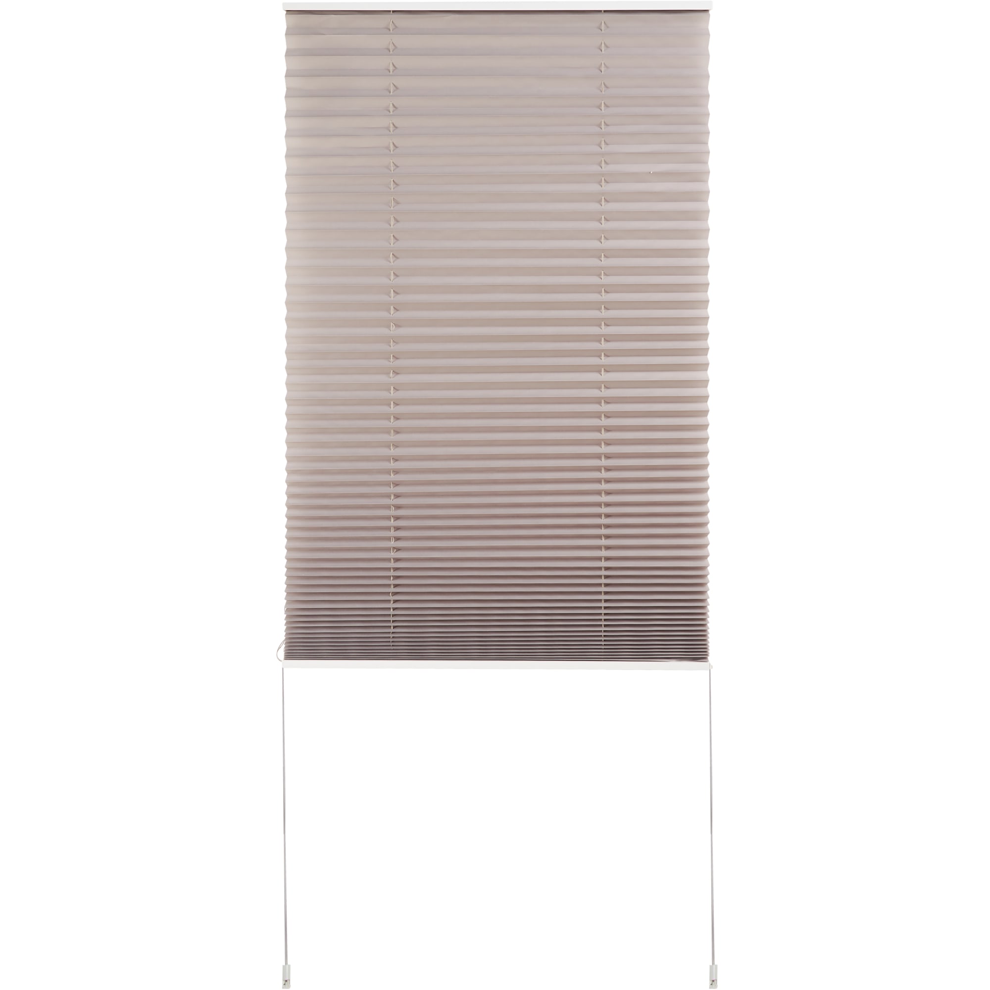 82057289 Штора плиссе «Плайн», 60х160 см, текстиль, цвет серый Santreyd  - Вид №1