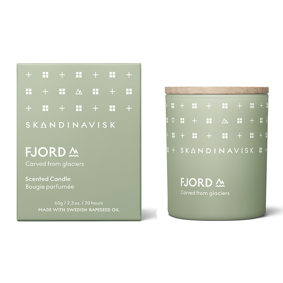SK20201 Свеча ароматическая fjord с крышкой, 65 г (новая) S K A N D I N A V I S K 