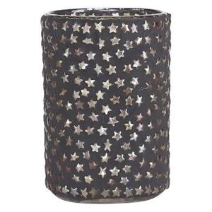 Подсвечник стеклянный Plenty star черный