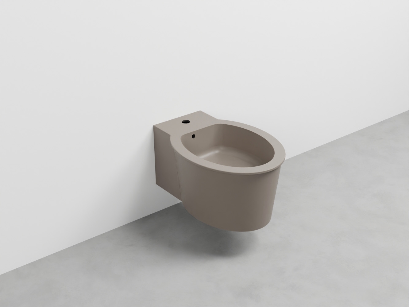 CABS-AN Биде подвесное с одним отверстием под смеситель, в комплекте с крепежами Catino cielo I Catini Ceramica Cielo