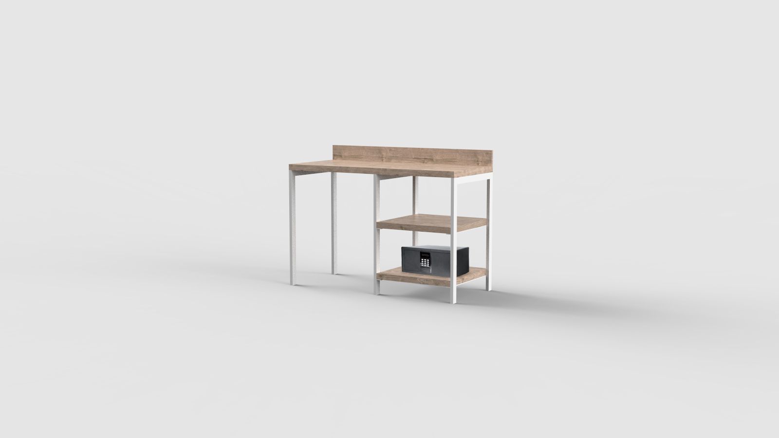 Прямоугольный стол с полками для контракта Mobilspazio ARCH-00076414 - Вид №15
