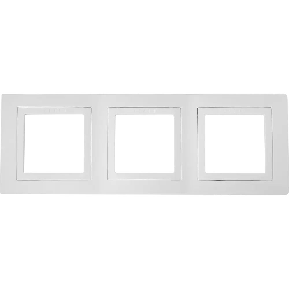 Рамка для розеток и выключателей Systeme Electric Unica 3 поста, цвет белый STLM-2201560