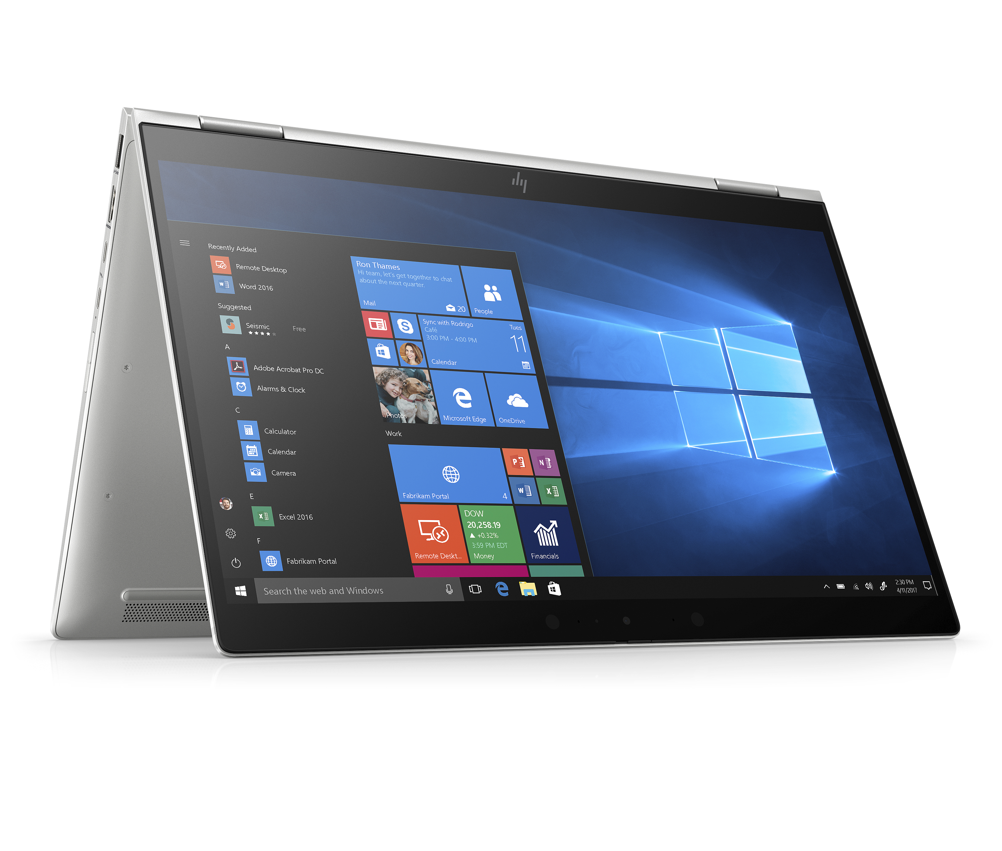 7KN26EA#ACB elitebook x360 1040 g6 14"(1920x1080)/touch/intel core i5 8265u(1.6ghz)/8192mb/256ssdgb/nodvd/int:intel hd graphics 620/67whr/war 3y/1.35kg/metallic grey/w10pro + 400 nit, no pen HP Santreyd  - Вид №6