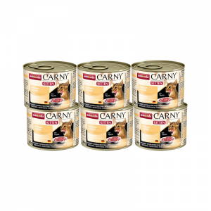 ПР0004568*6 Корм для котят Carny Kitten с говядиной и домашней птицей конс. 200г (упаковка - 6 шт) Animonda