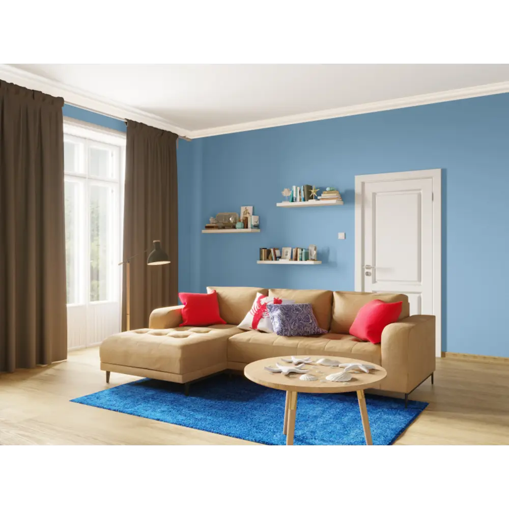 Ковёр Shaggy Ultra 1.5х2.3 м полипропилен цвет синий 13845459 STLM-2148222 MERINOS  - Вид №3