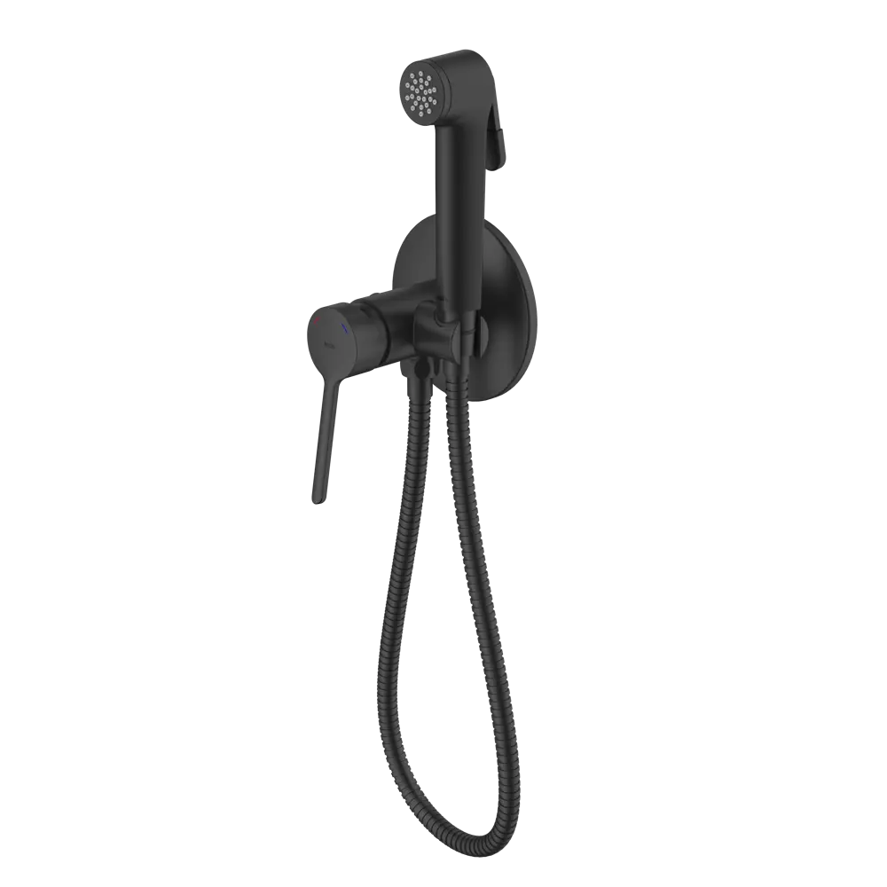 89348634 Гигиенический душ Iddis Odda ODDBLR0i08, набор со смесителем, цвет черный матовый STLM-0973500 