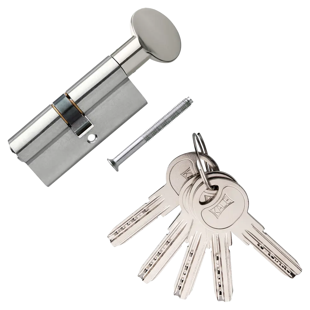 Цилиндр Kale 164SM-70-C-NP, 30х30 мм, ключ/вертушка, цвет никель 82394713 STLM-2201013  - Вид №1