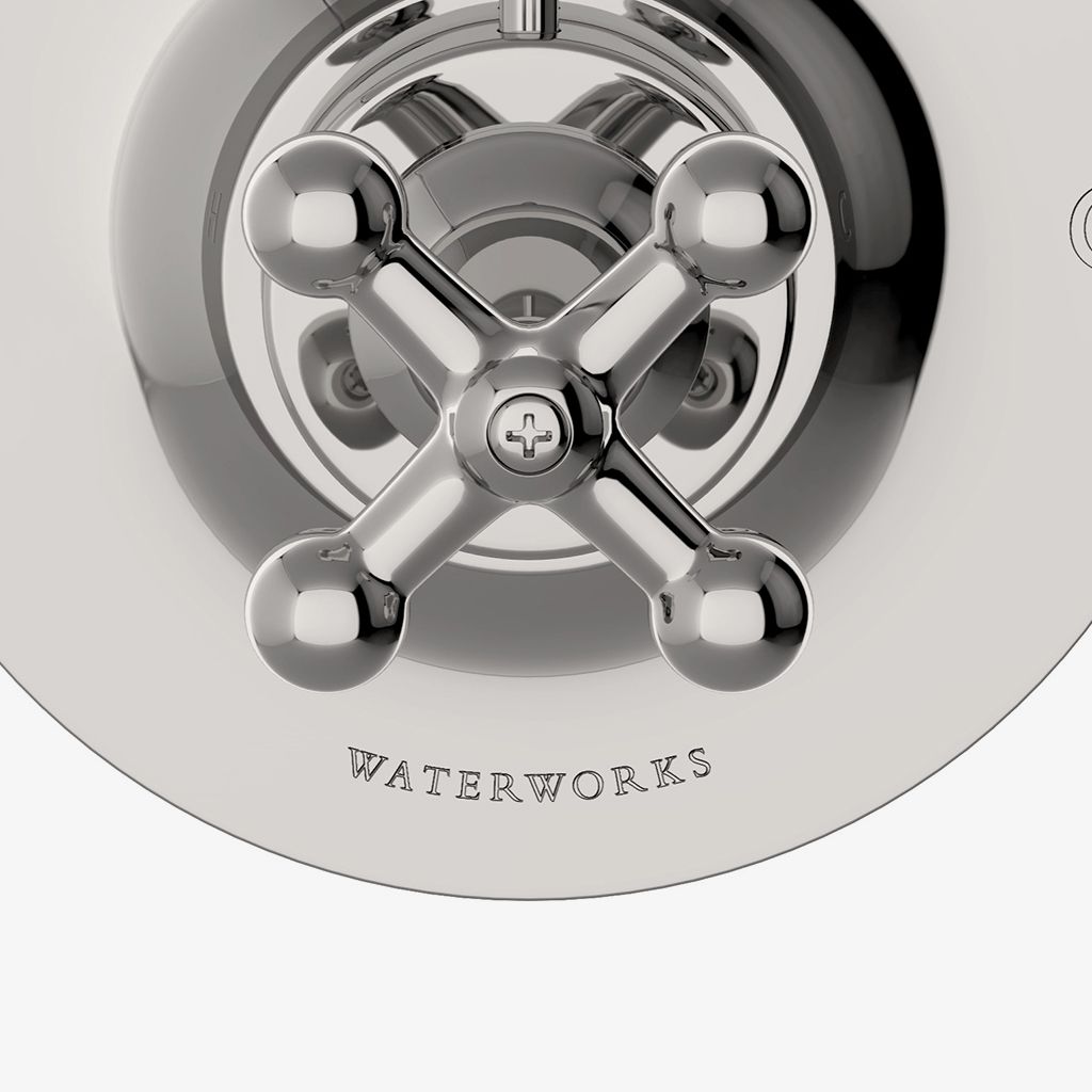 DSTH01 Облицовка термостатического регулирующего клапана Dash с металлической поперечной ручкой Waterworks - Вид №1