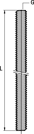 63181010 BIS Шпильки резьбовые (отрезки) (BUP1000) монтаж на профиле, подпятниках и т.д. walraven  - Вид №1
