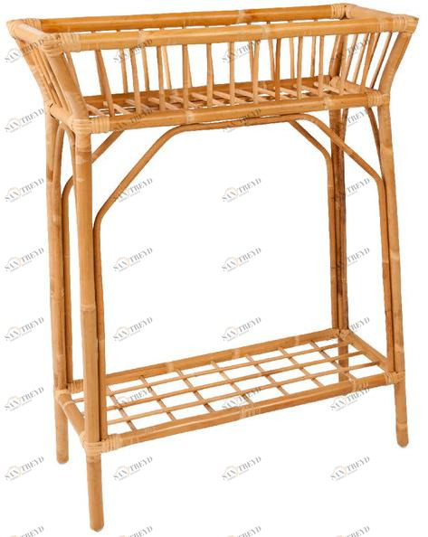 Kok Maison Высокий прямоугольный горшок из ротанга Vintage V83