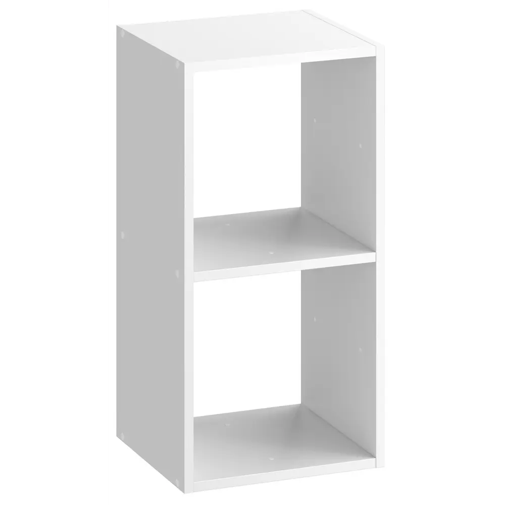 Стеллаж SPACEO KUB 2 секции, 36х70х31,7 см, цвет белый 82037443 STLM-2022084 