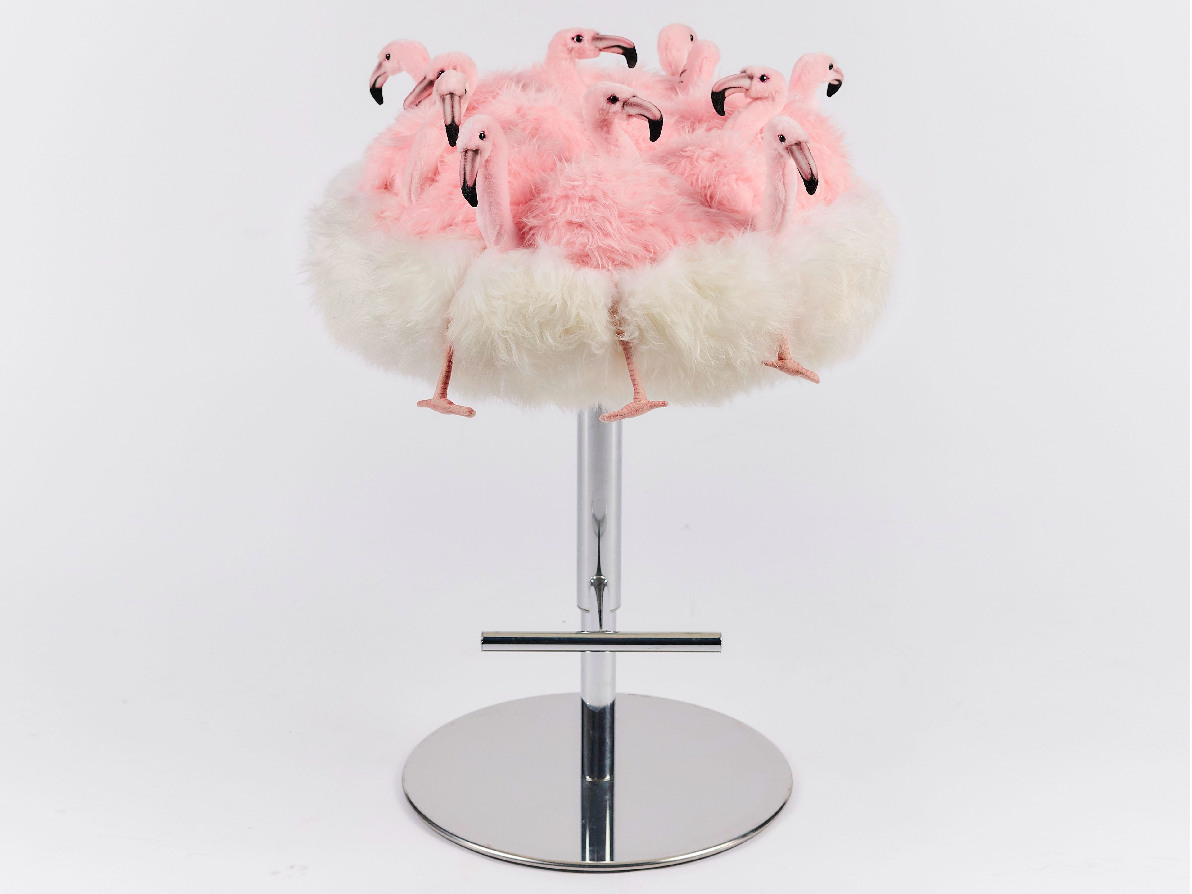 Полиэстер барный стул с подставкой для ног APCOLLECTION ARCH-00049407