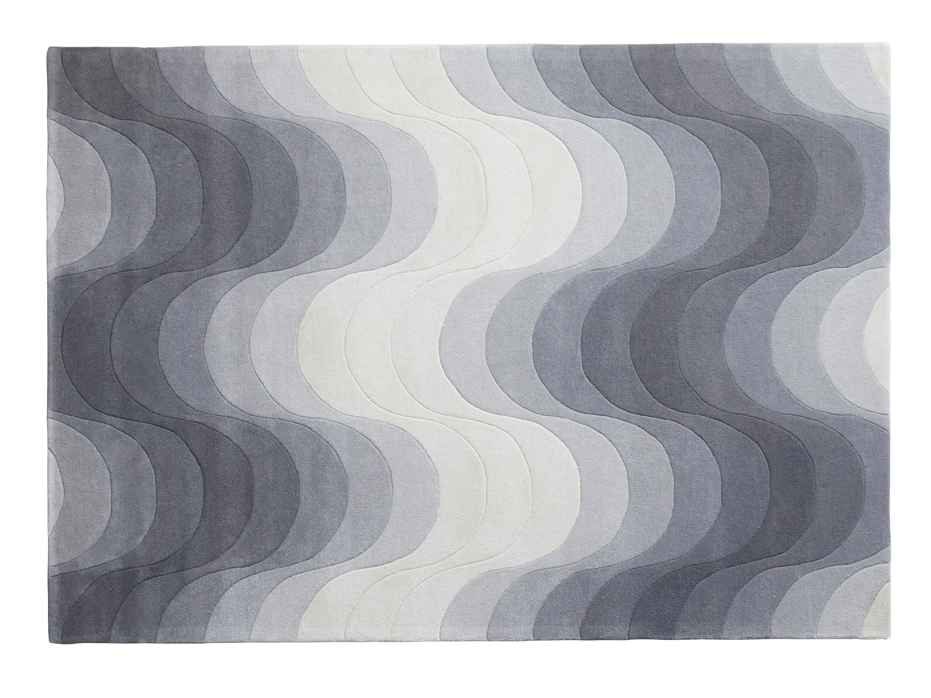 Прямоугольный шерстяной ковер с геометрическим рисунком VERPAN WAVE ARCH-00078577