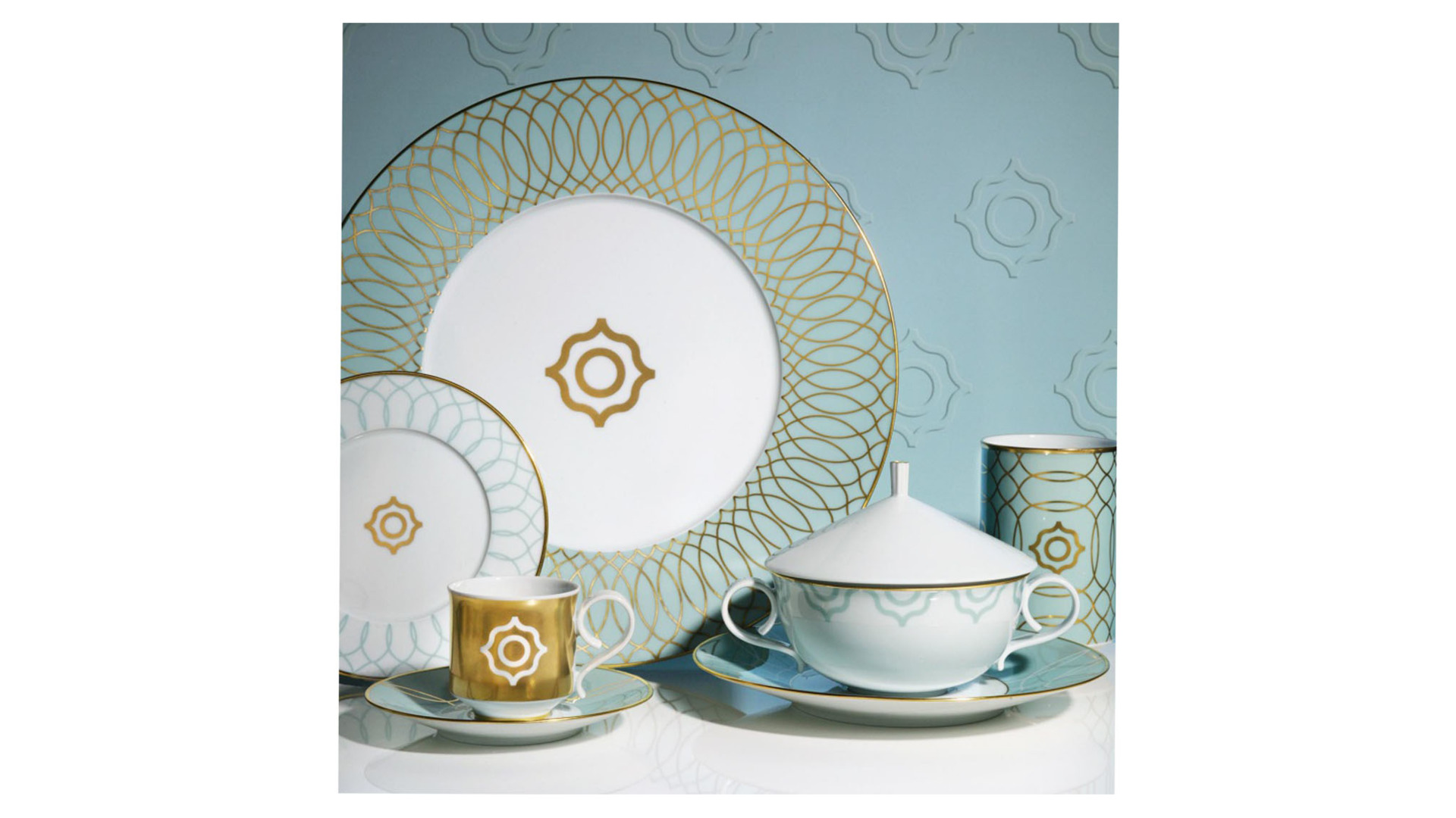 10672276 Furstenberg Набор тарелок десертных Furstenberg  Эсте 16см (Карло Даль Бьянко), 6шт, фарфор Фарфор  - Вид №2