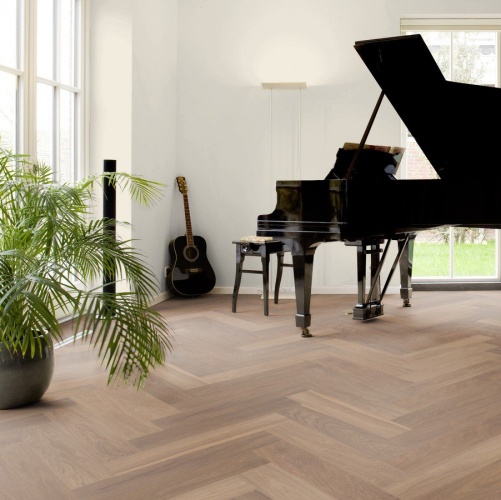 Паркет Ёлка Solidfloor New classic Св. Пол 1128549 Дуб Натур (Рельефная) 610х122 мм 1500200202 - Вид №28