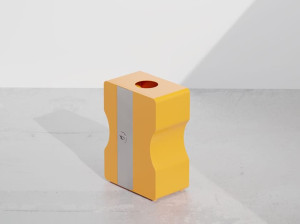 Оцинкованная стальная стойка для мусора