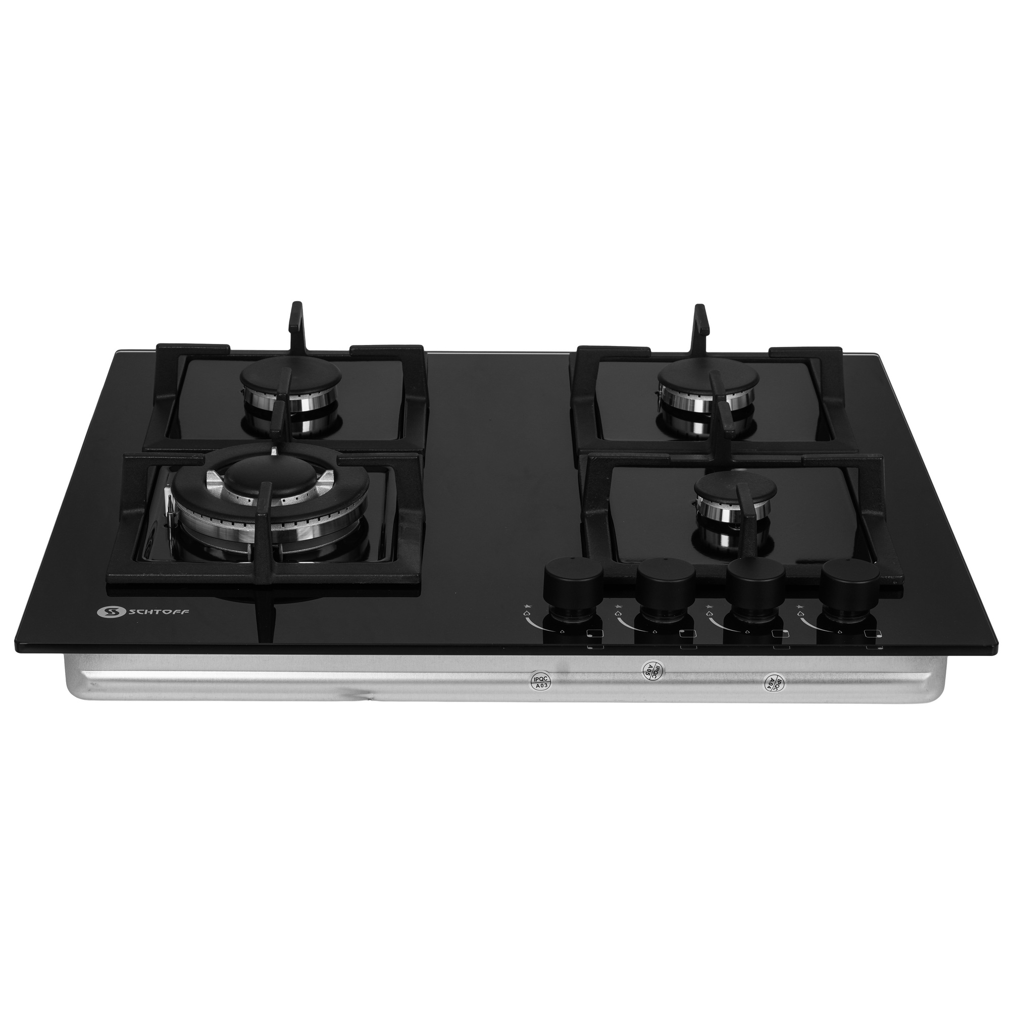 9295451 Газовая варочная поверхность SCHTOFF H 6001 C02 IS BLACK STDN-0148620 - Вид №1