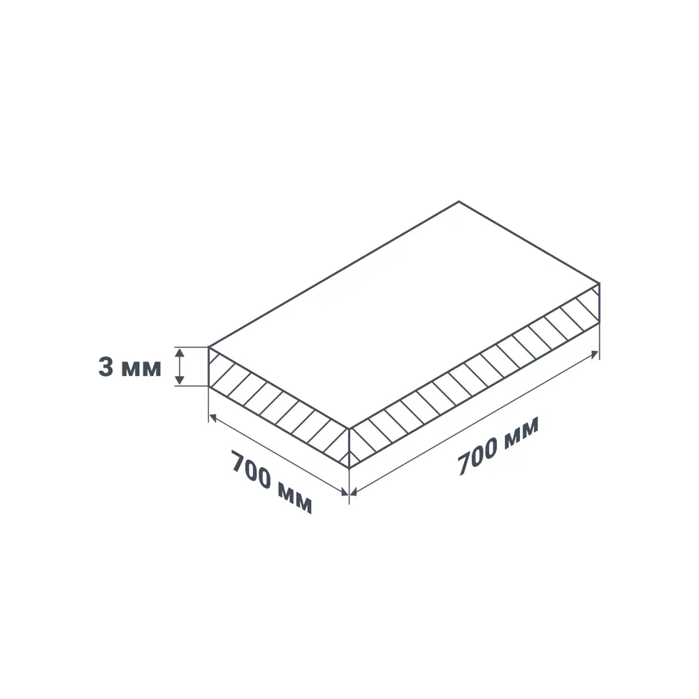 Листовая панель ПВХ Grace 3D дерево мягкая 3 мм 700x700 мм цвет серый STLM-2188682 - Вид №2