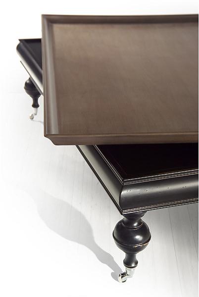 MARIONI Низкий квадратный журнальный столик из массива дерева Thor 02074 - Вид №3