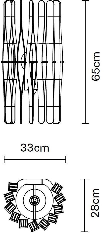 Fabbian Настенный светильник из дерева Stick sun-id-1505759 - Вид №3