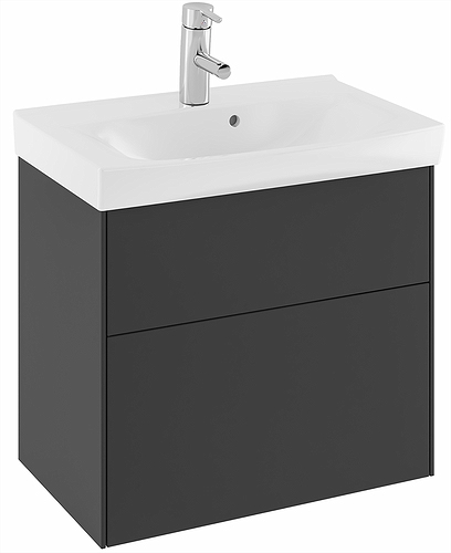 47443 IFO Sense тумба под умывальник с двумя ящиками, W = 900 мм, W1 = 922 мм, мол. - Вид №4