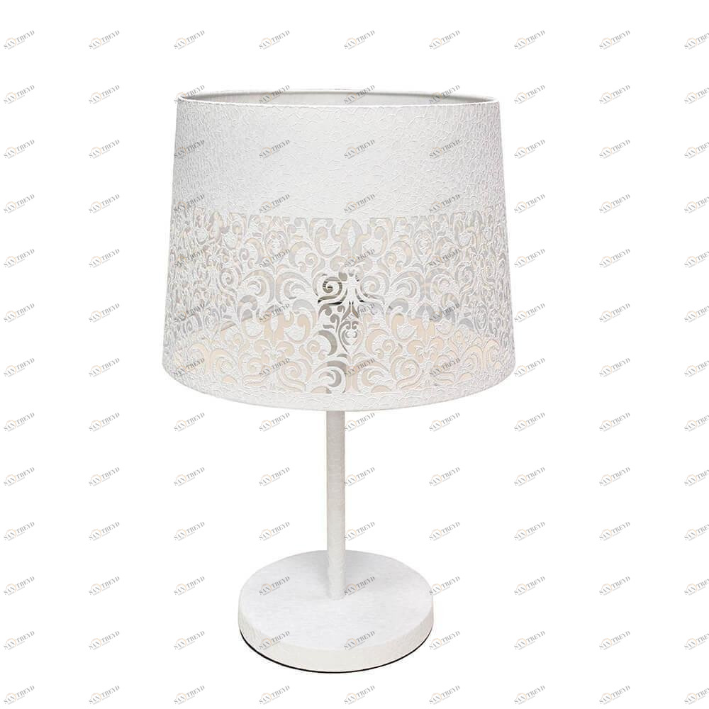 Лампа настольная белая Seven Fires "Карвед" 39104 SEVEN FIRES КАРВЕД 00-3907822 Белый 