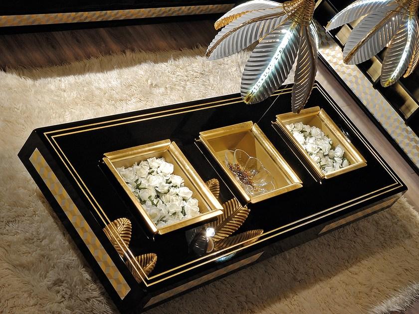 Vismara Design Низкий прямоугольный журнальный столик из лакированного дерева Classic sun-id-1484541 - Вид №1