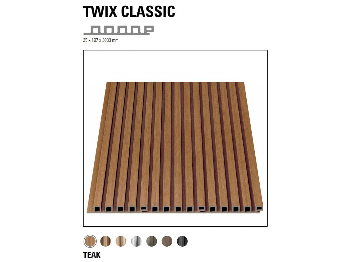 Композитный деревянный сайдинг Déco Twix ARCH-00107230 - Вид №15