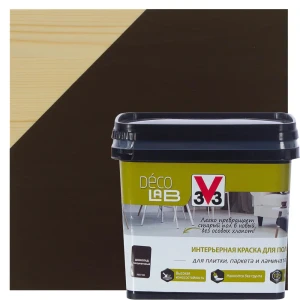 Краска для пола V33 Decolab 0.75 л цвет шоколад