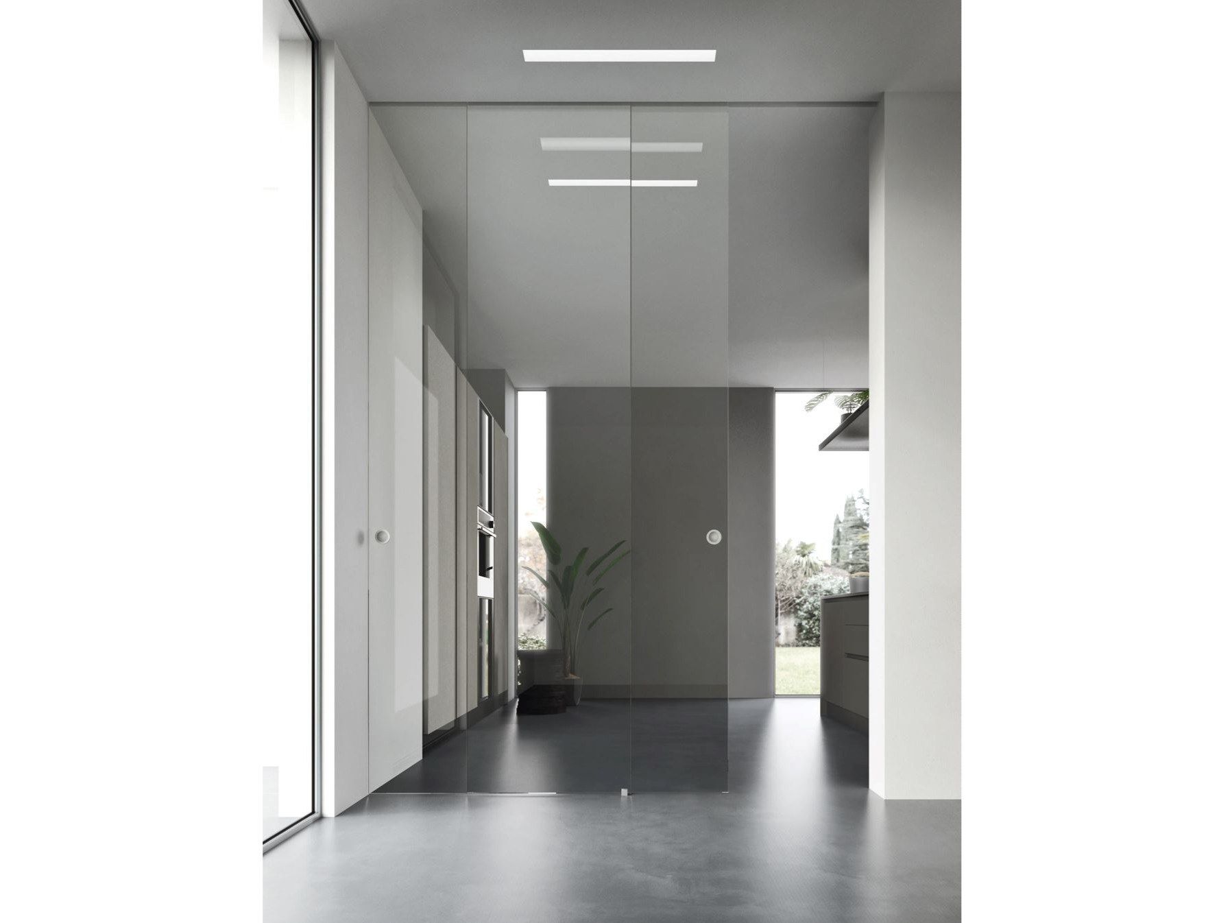 Стеклянная дверь BLUINTERNI VITRUM-MOVE LUCE ARCH-00090691