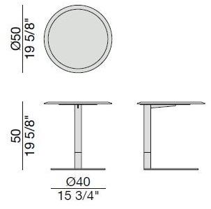 Porada Круглый рабочий стол из дерева Eighteen sun-id-1438157 - Вид №4