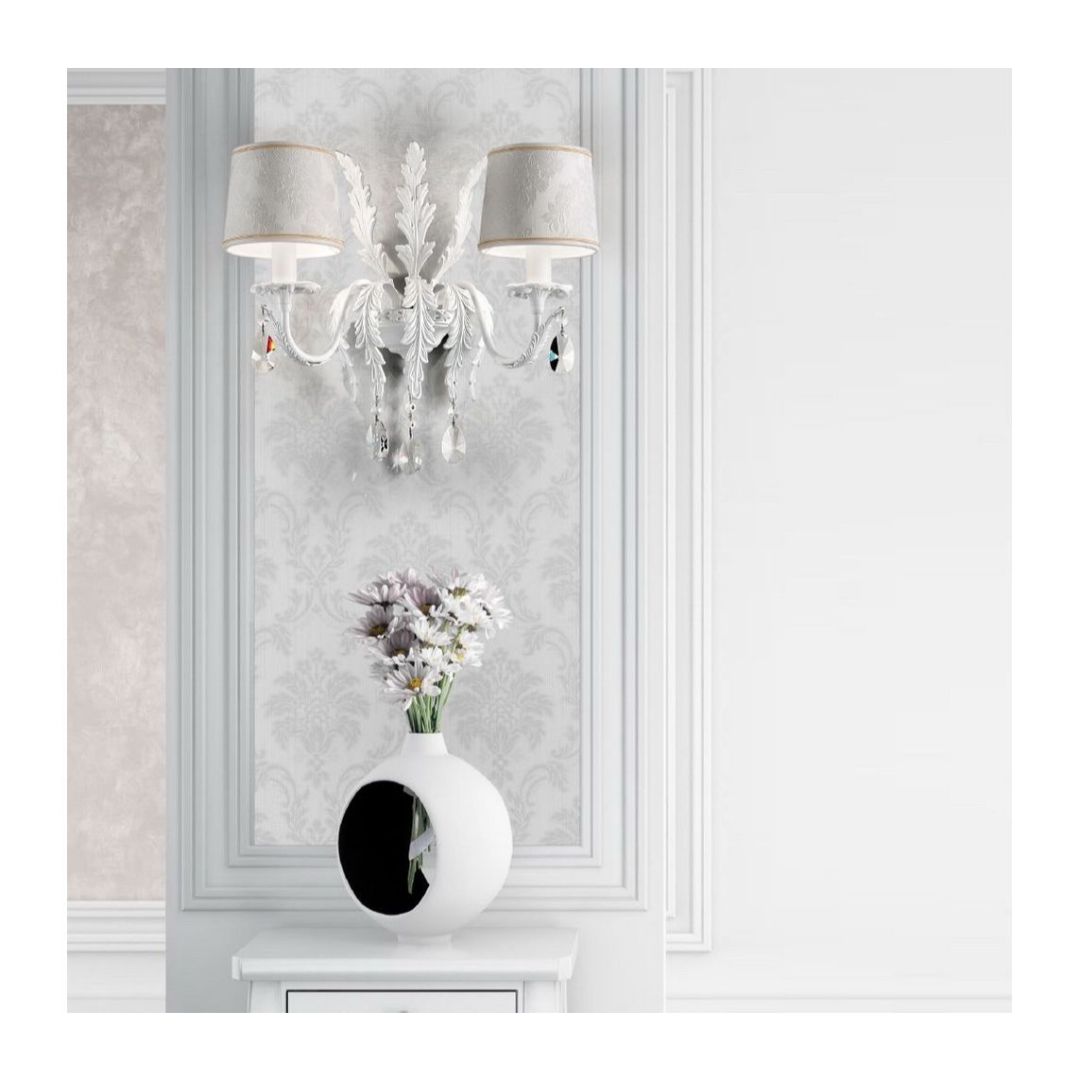 Masiero ACANTIA A2 V90/DAM/14/BK cut crystal бра 115549 - Вид №1