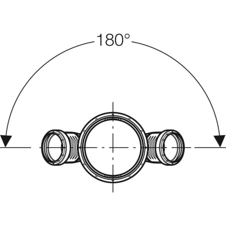 GEBERIT 390.469.14.1 Крестовина Geberit Silent-PP 45°  - Вид №2