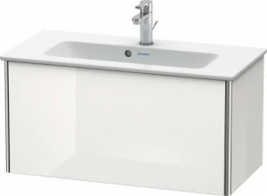 XS406608585 Тумбочка подвесная компакт XSquare #XS4066 810 x 388 мм Белый глянцевый лак