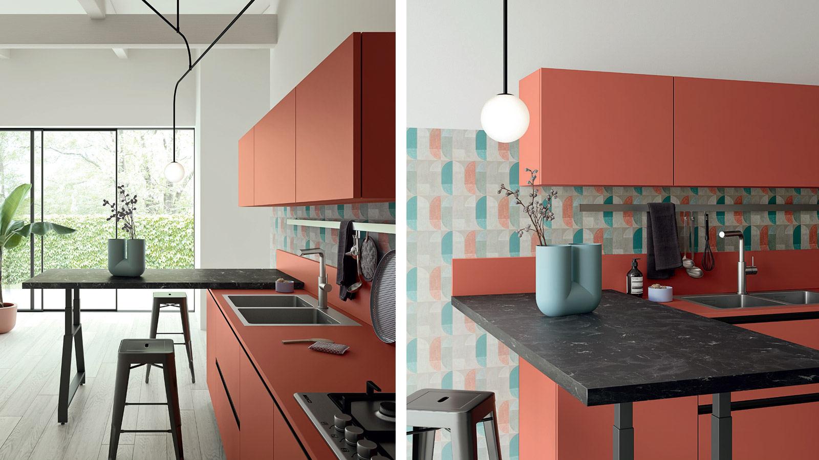 Easy 007  Кухонный гарнитур Ar-Due Colore matt  - Вид №1