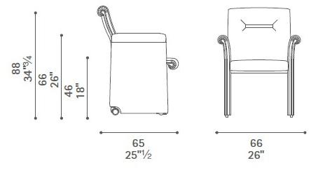 Poltrona Frau Мягкое кожаное кресло с подлокотниками L'ufficio - poltrone conferenza sun-id-1426326 - Вид №2