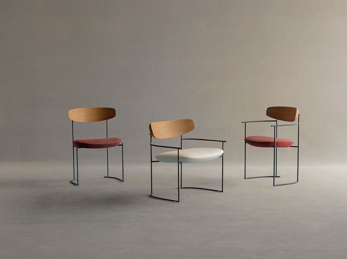 Садовое кресло с спинкой из ясеня и мягким сиденьем Potocco Keel ARCH-00115644 - Вид №2