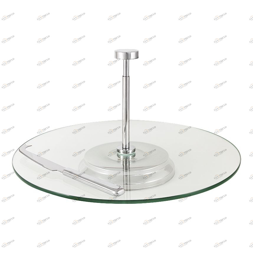 Блюдо стальное сервировочное с опускающейся ручкой серебро Regent REGENT СЕРВИРОВКА СТОЛА 00-3946607 Серебро 