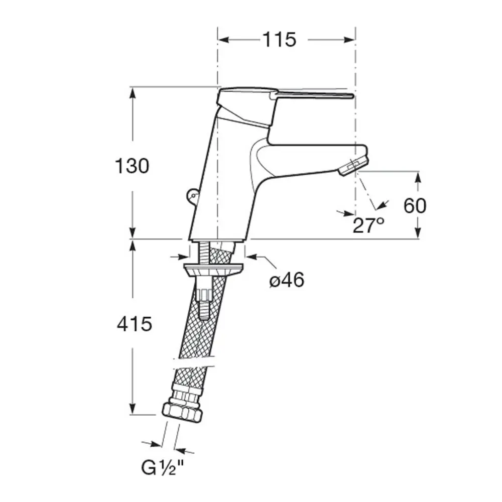 Смеситель для раковины Roca Mitos однорычажный 18860906 STLM-2045720  - Вид №6