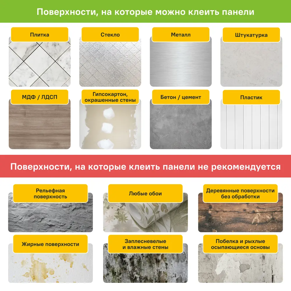 Листовая панель ПВХ Мергель медовый 480x480x3 мм 0.22 м² GRACE STLM-2095080 - Вид №4