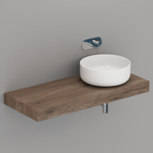 733547 Подвесная полка с 5 мм покрытием состаренная ель 120 см Kerasan Nolita Италия