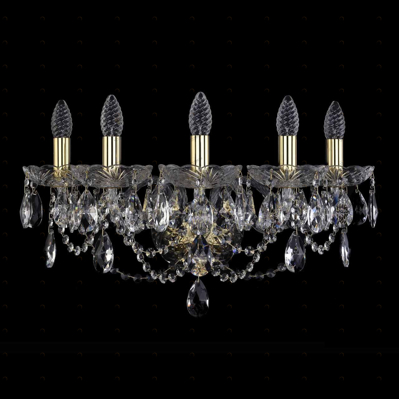 Бра настенное золотистое Bohemia Ivele 1406B XL BOHEMIA IVELE СВЕЧА 00-3889032 Золото 