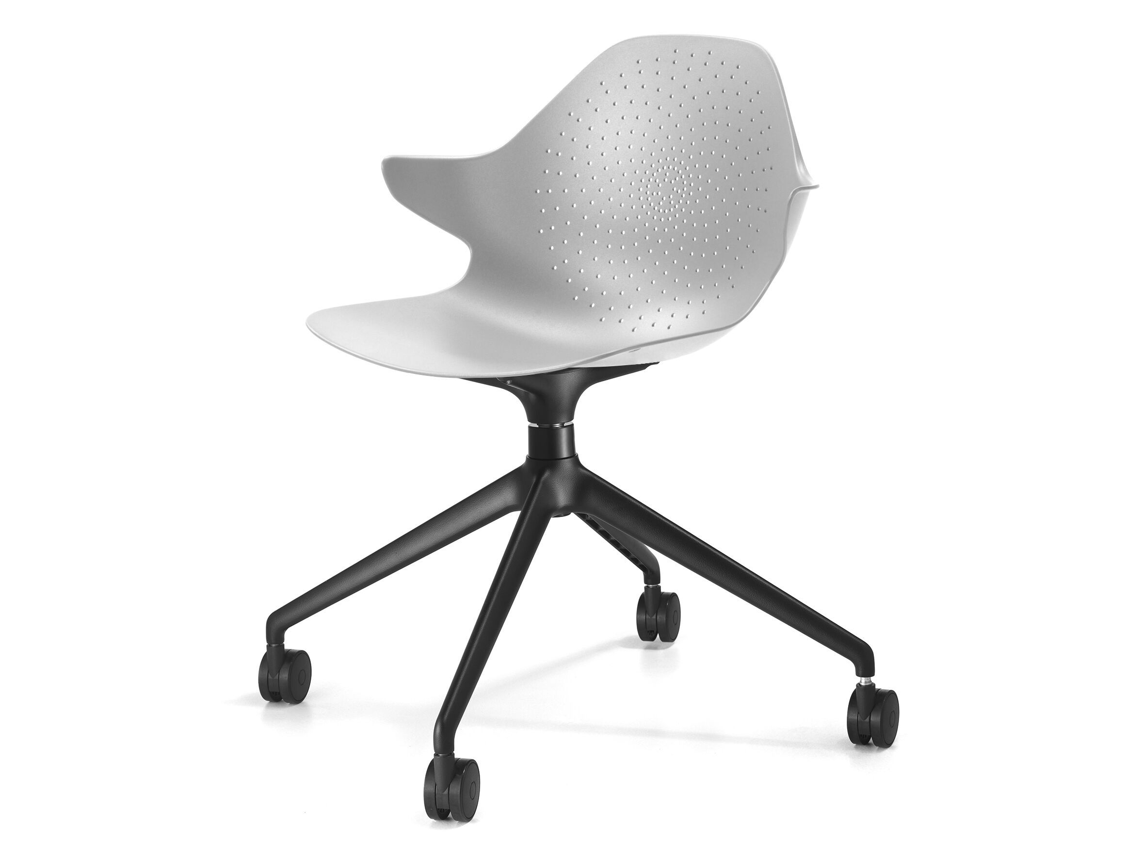 Литой алюминиевый поворотный стул с колесами и подлокотниками SITIA Klera ARCH-00100289 - Вид №1