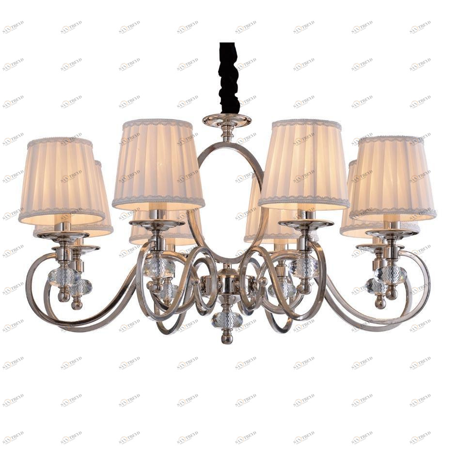 Подвесная люстра Omnilux Buscate OML-87903-08 OMNILUX ДИЗАЙНЕРСКИЕ, BUSCATE 279715 Белый 