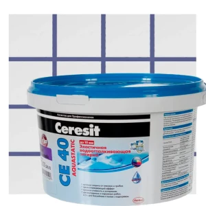 Затирка цементная Ceresit CE 40/2 водоотталкивающая цвет фиалка