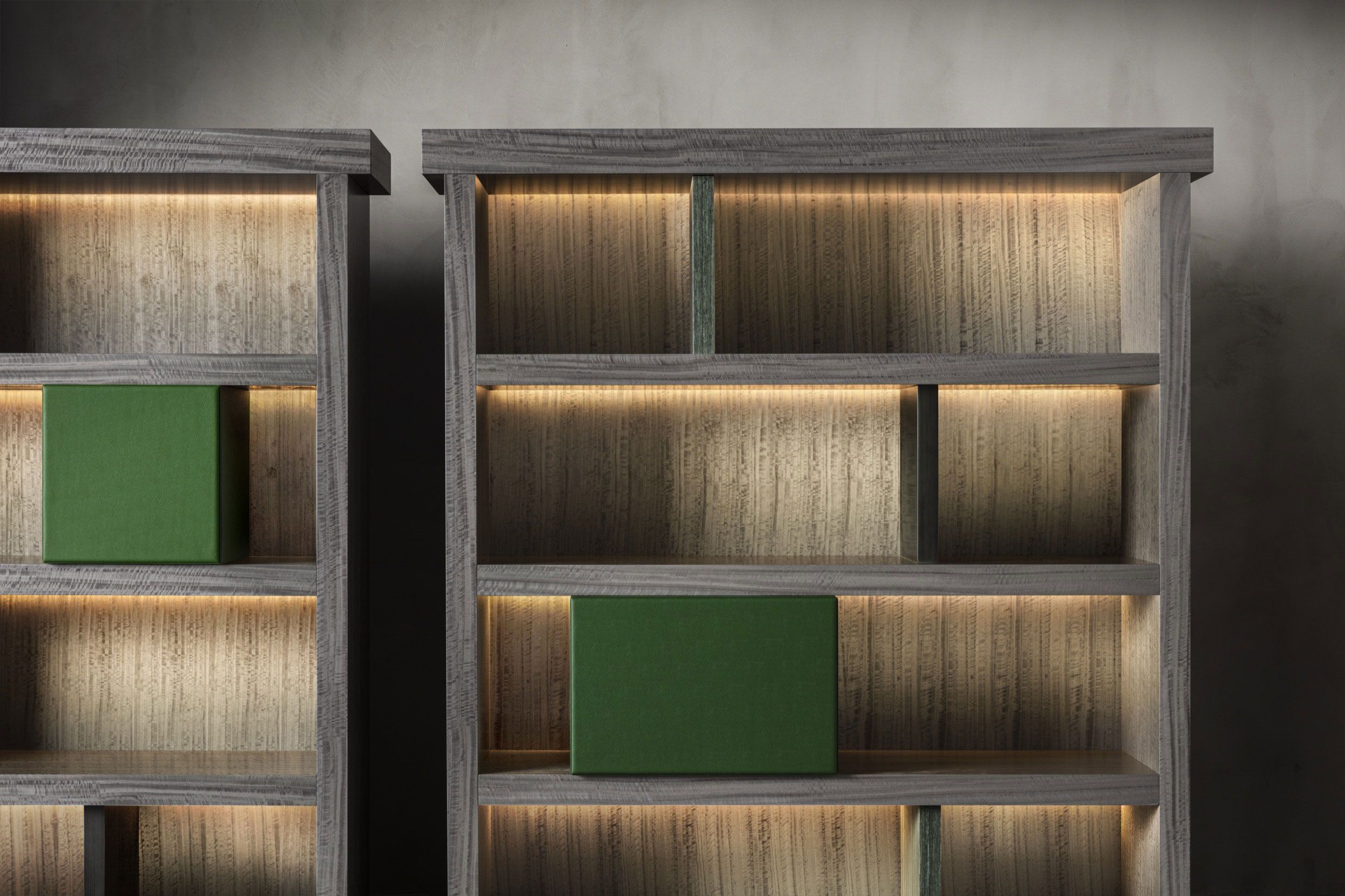 Отдельно стоящий книжный шкаф из эвкалипта OAK Metronome ARCH-00077031 - Вид №1