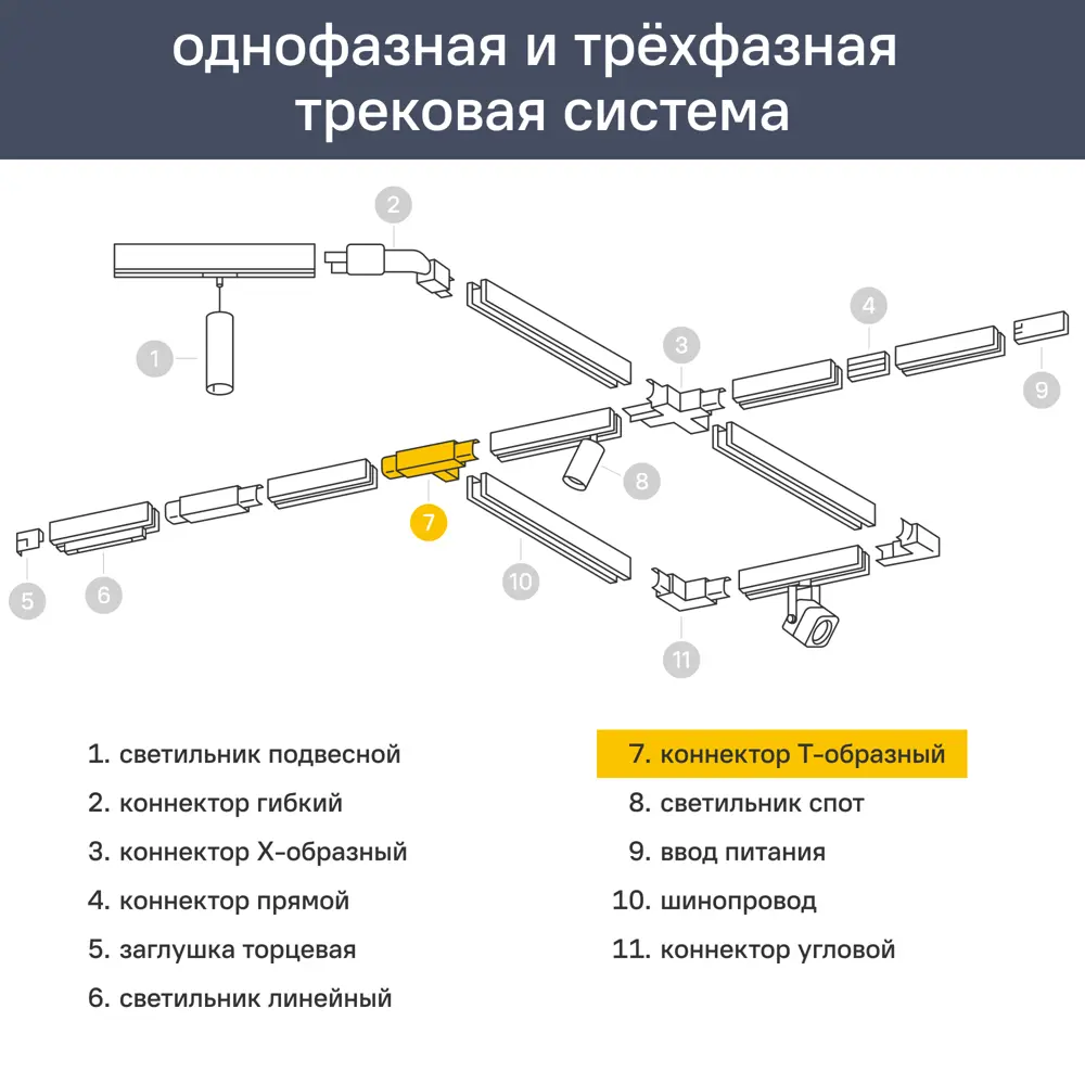 Соединитель Т-образный для шины цвет чёрный 82340366 STLM-2036554 Arte Lamp  - Вид №2