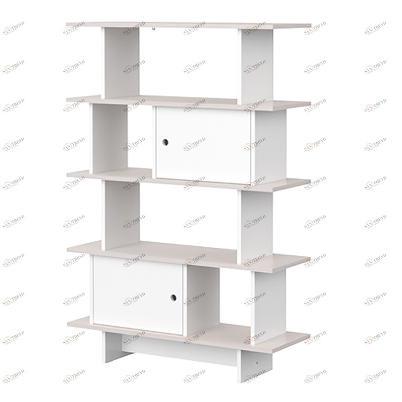 Стеллаж открытый с двумя дверцами 102 см Line M1 белый ELLIPSE ELLIPSE LINE 257706 Белый Santreyd 