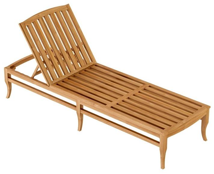 ASTELLO Садовый шезлонг Decò из тикового дерева Tournesol Ts.sls.l1 - Вид №1
